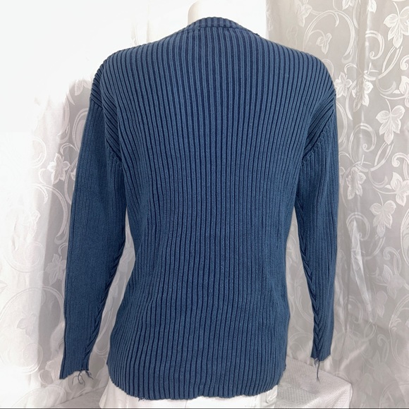 REQUEST Cerulean Knot Ribbed Stretch Sweater - Picture 6 of 9